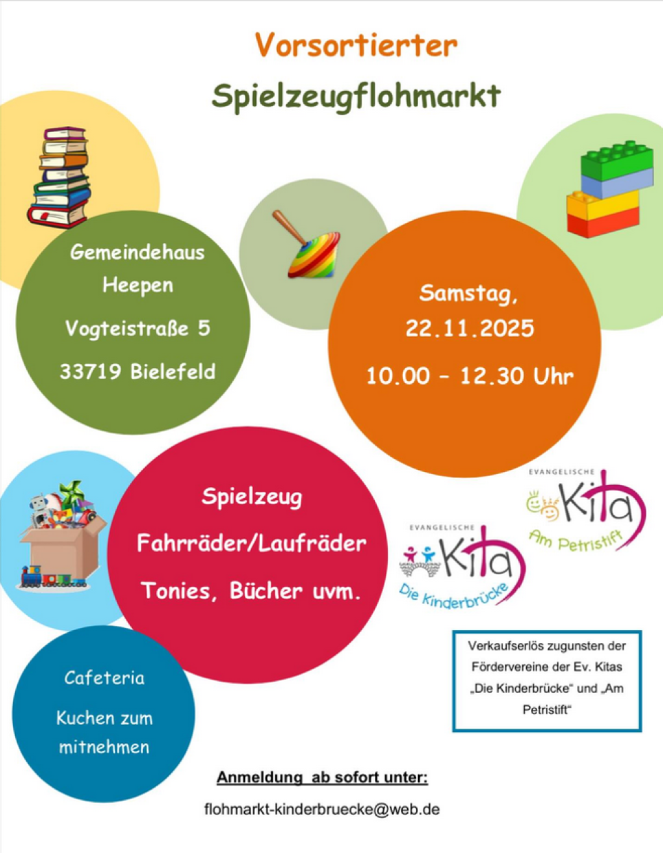 bunte Bubbles mit Text