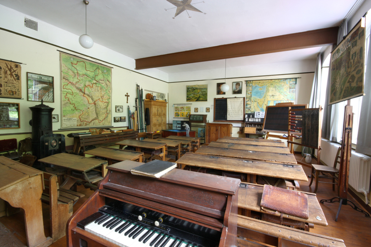 Blick in den Klassenraum der Museumsschule