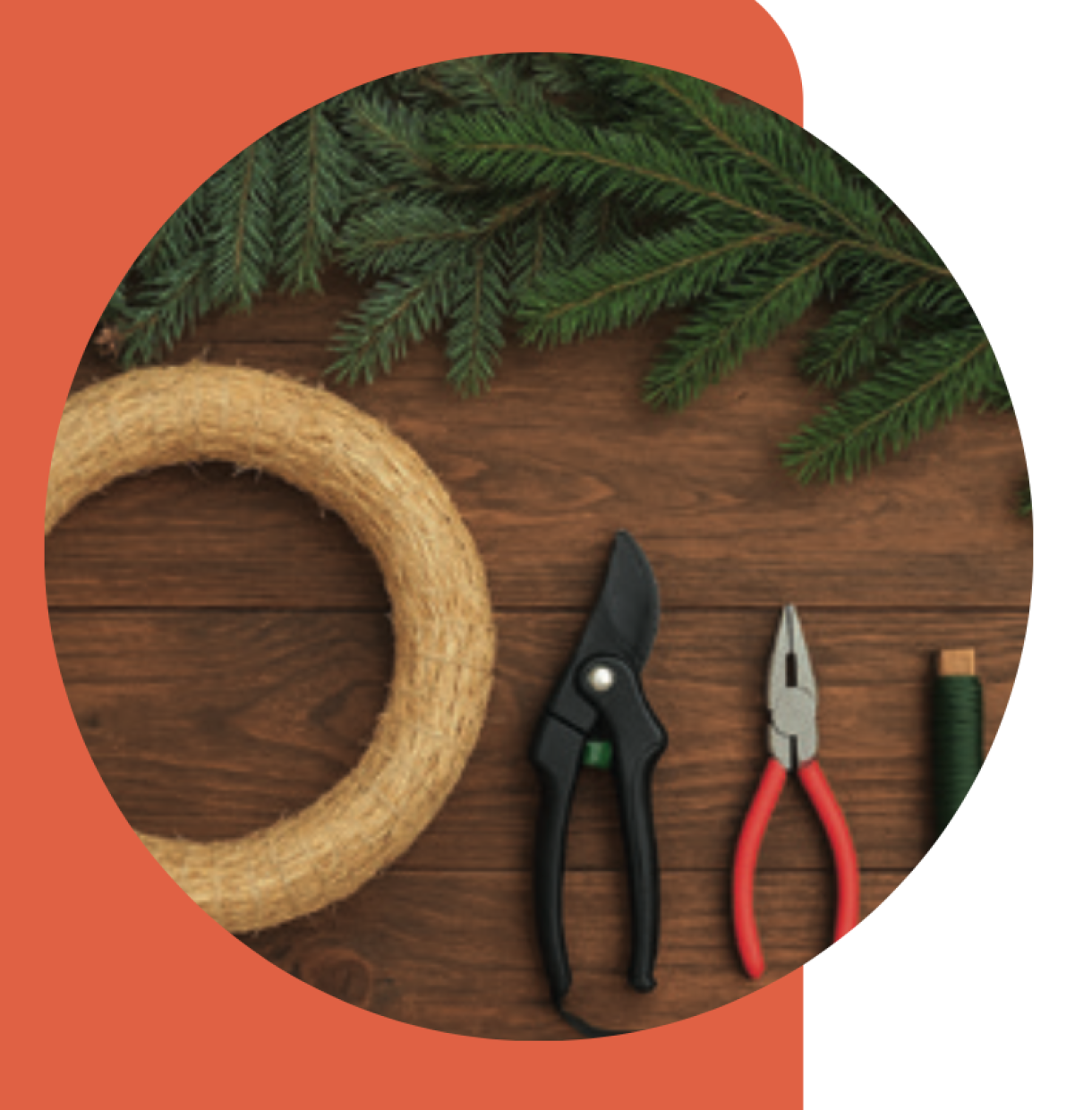 Adventskranz selber binden 5Eck - Gemeinsam Schönes Schaffen