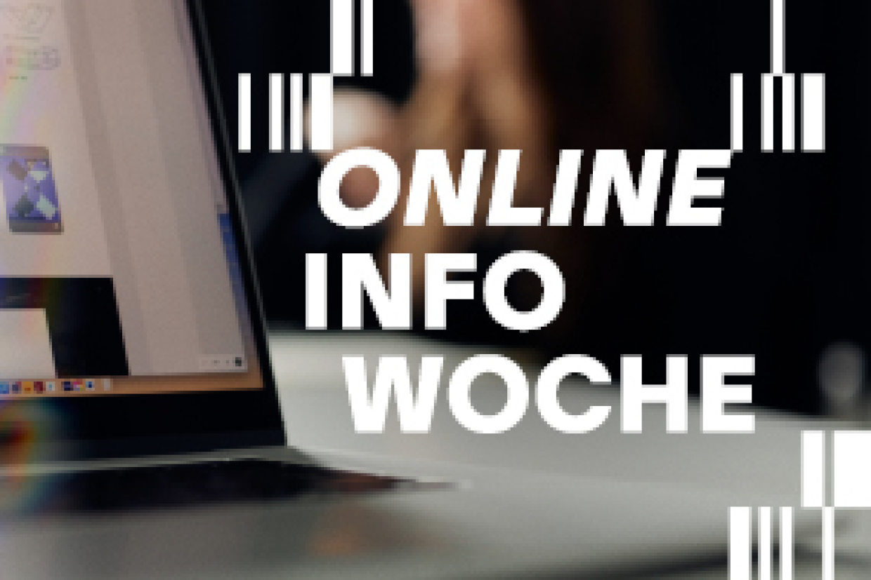 HSBI Foto eines Laptops auf einem Schreibtisch darüber liegt ein Schriftzug