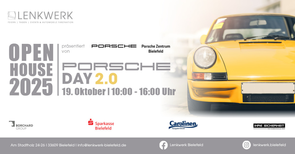 EVENTWERK GmbH & CO. KG Abbildung Porsche Day 2.0