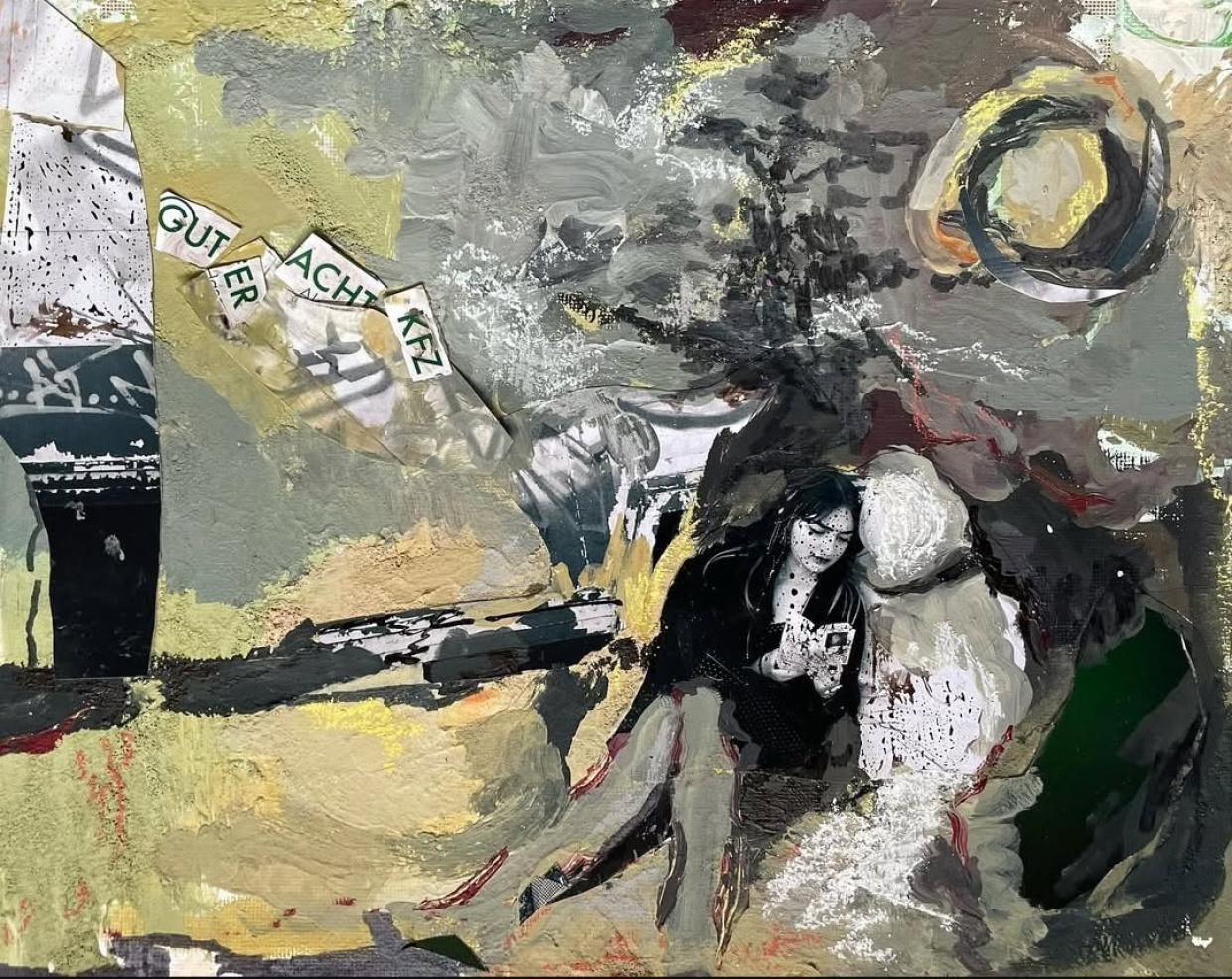 Svea Horn im Gespräch bei der Vernissage 