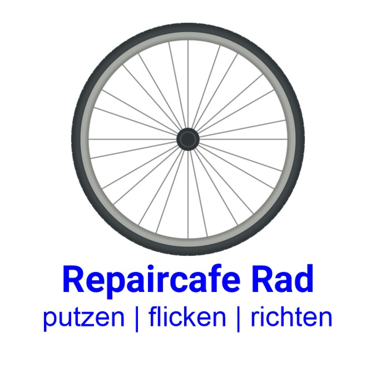 ein Rad mit Unterzeile