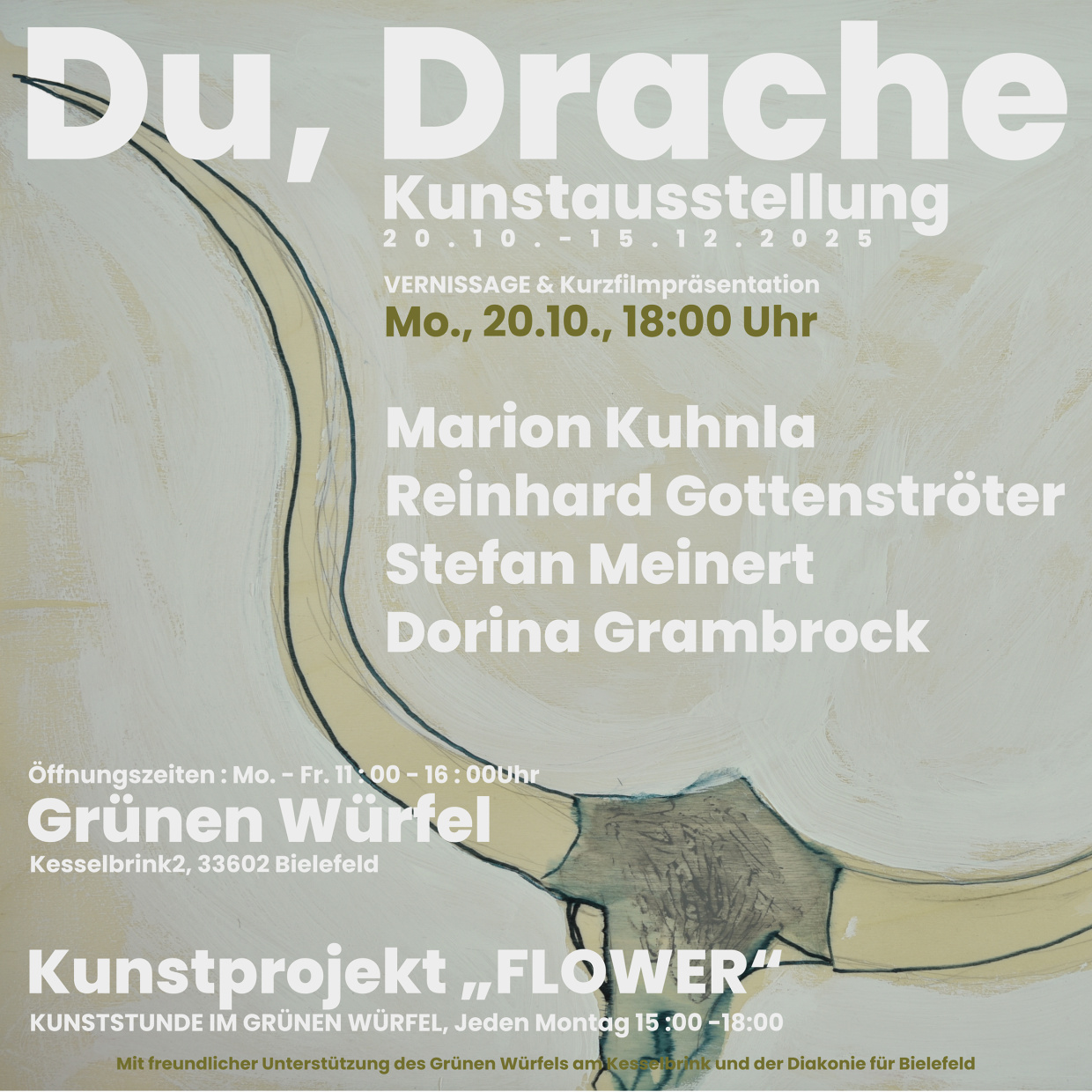 Kyungwon Shin „Du, Drache“ – Ausstellung im Grünen Würfel, Bielefeld 20.10.–15.12.2025 · Vernissage: Montag, 20.10