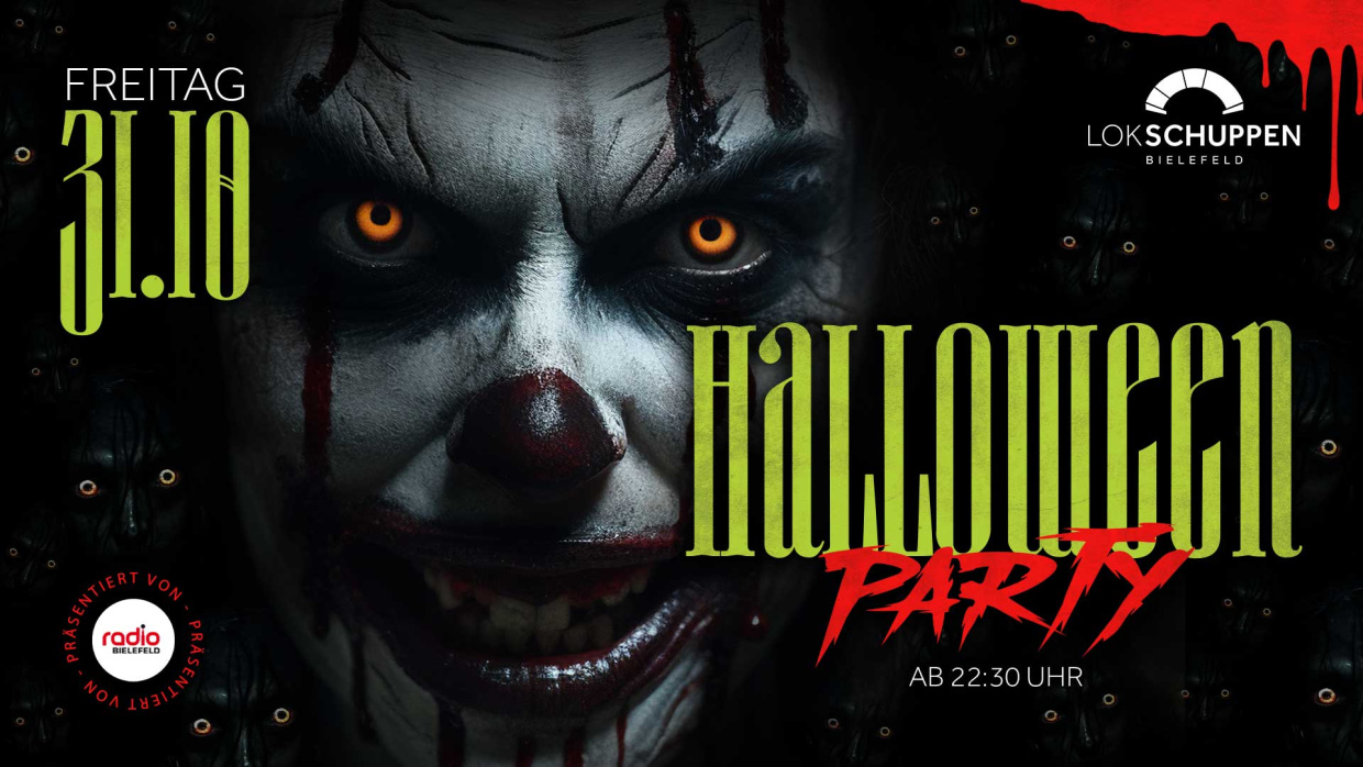 copyright Sebastian Ulbrich Halloween Clown (gezeigt) Party , 31.10.2025