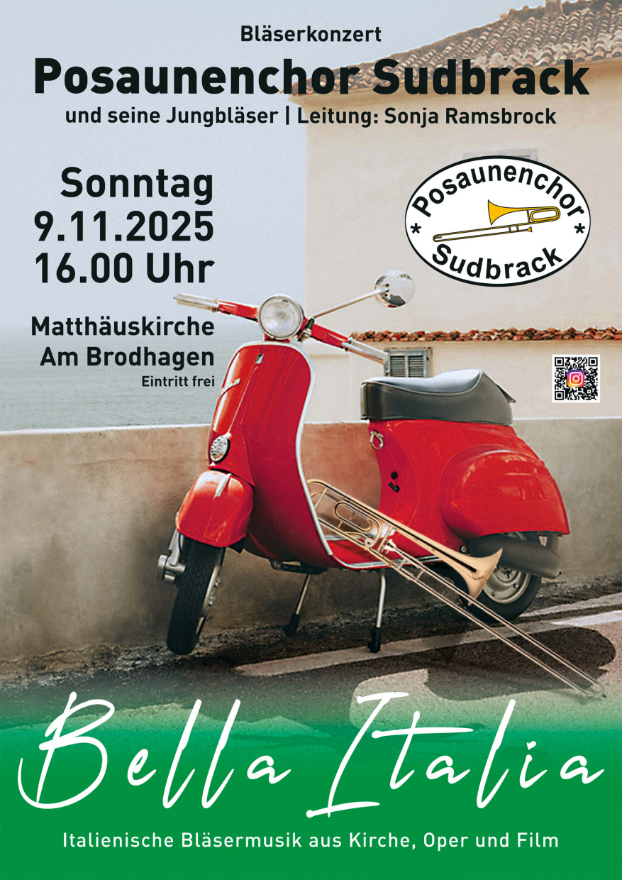 Heike Indiesteln rote Vespa mit Posaune