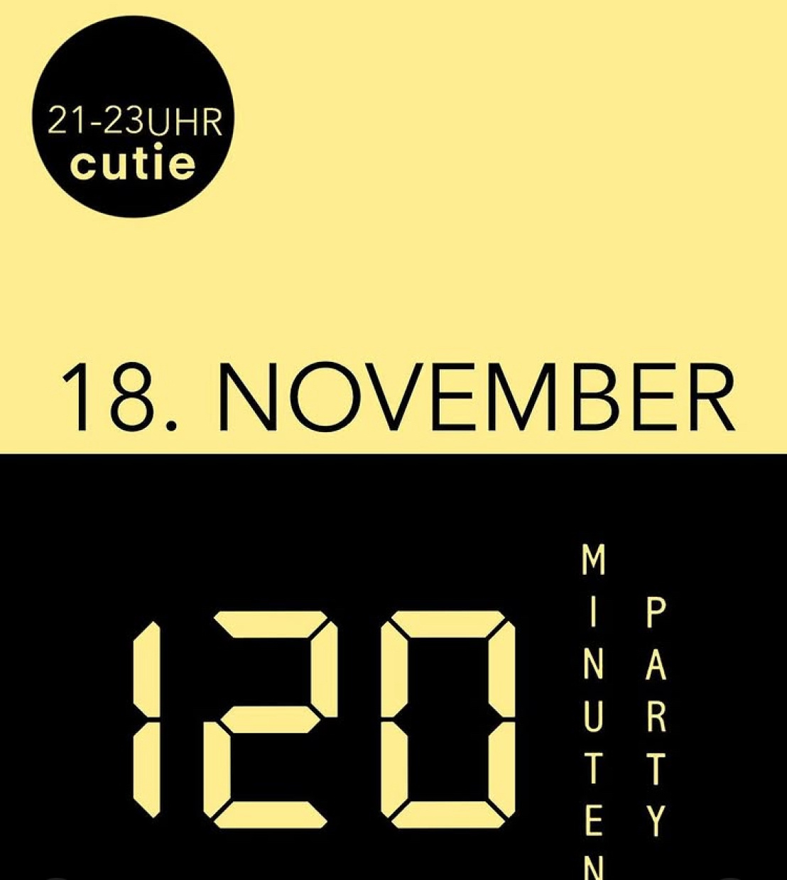 Logo der 120 Minuten Party Bielefeld