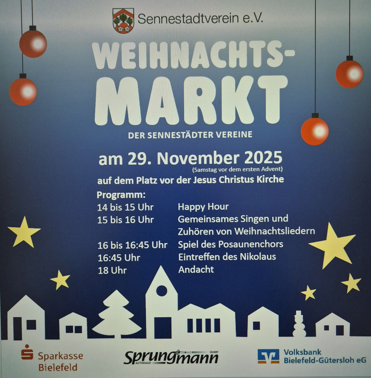 Wunderschöner Weihnachtsmarkt in Sennestadt