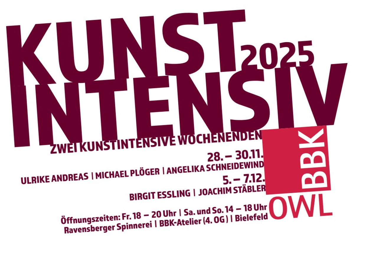 Einladung zu KUNST INTENSIV 2025 im BBK-OWL