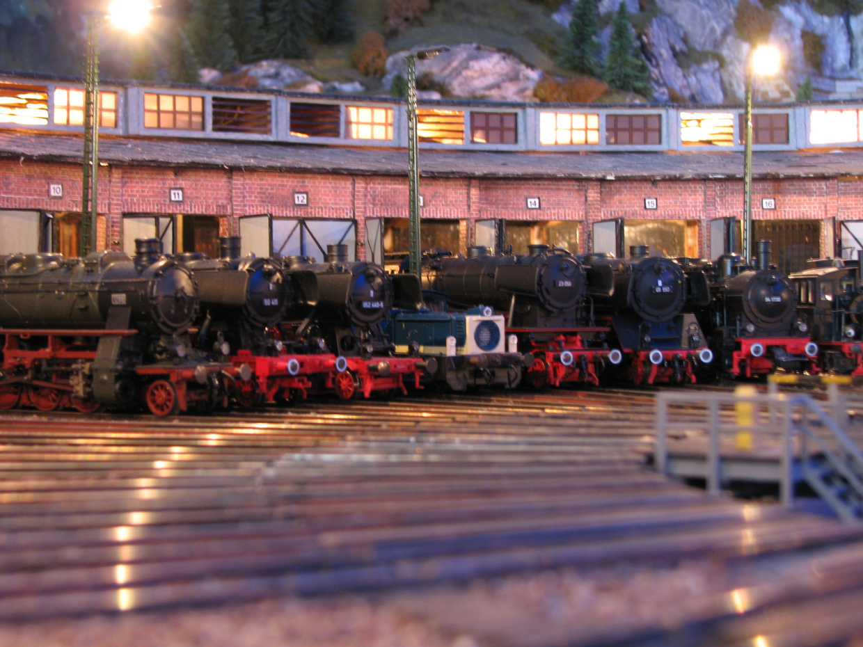 Bahnbetriebwerk der H0 Anlage