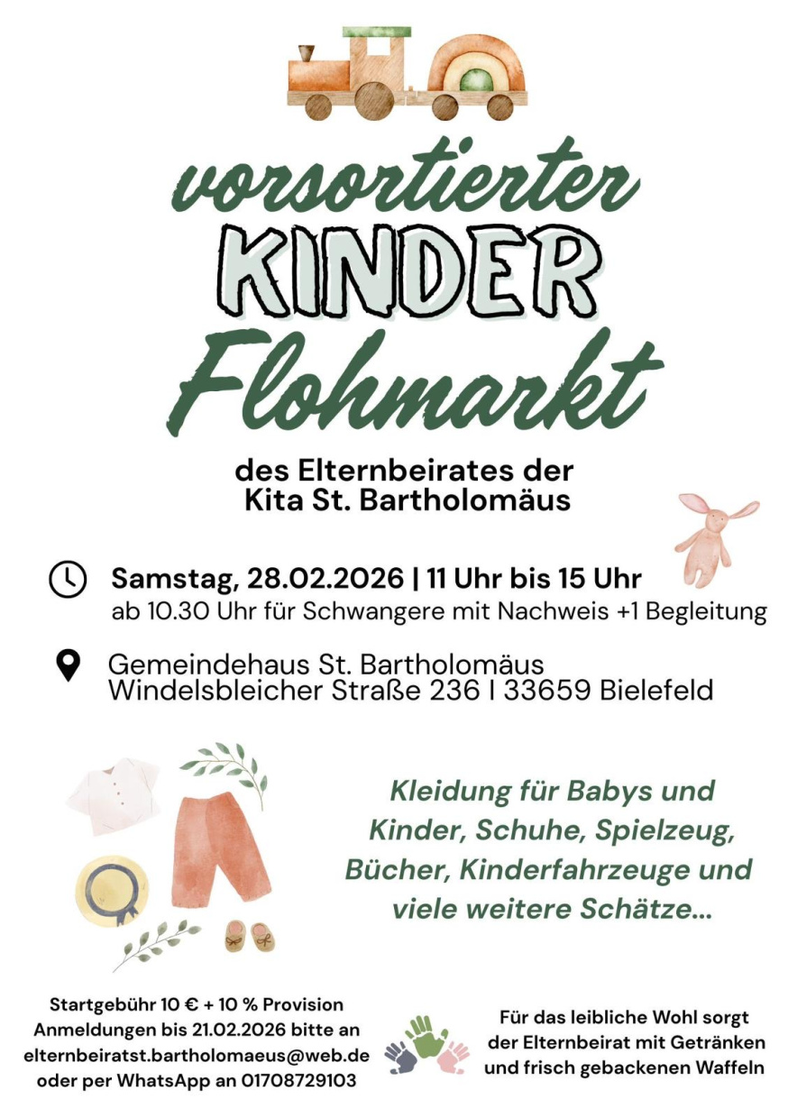 Findet im Gemeindehaus St. Bartholomäus in Bielefeld-Senne statt 