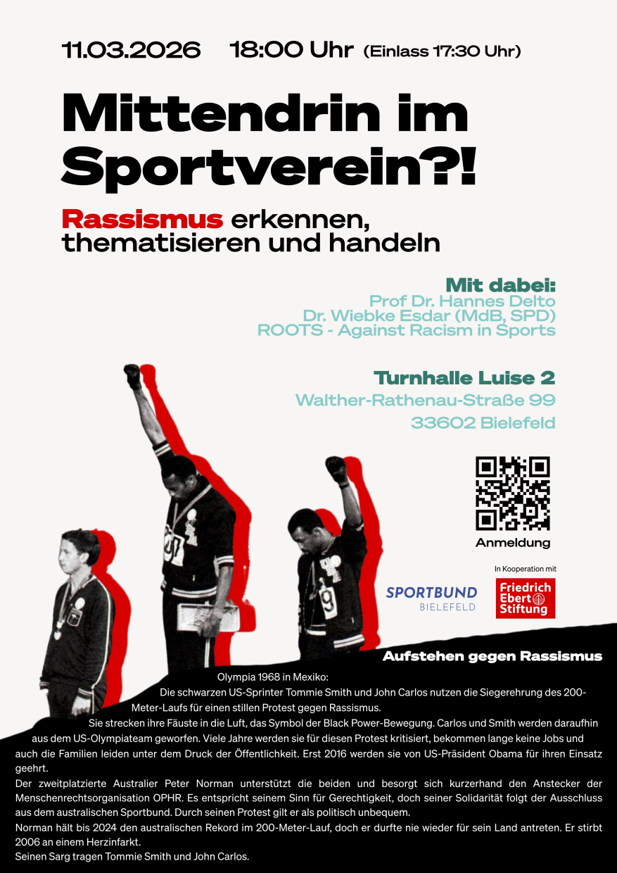 Veranstaltungsplakat zur Veranstaltung "Mittendrin im Sportverein"