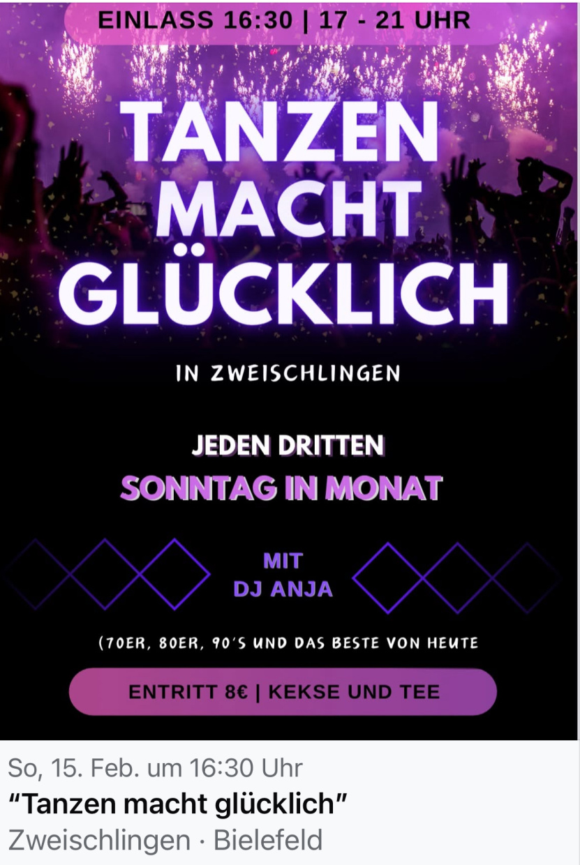 Disco am Sonntag Nachmittag 