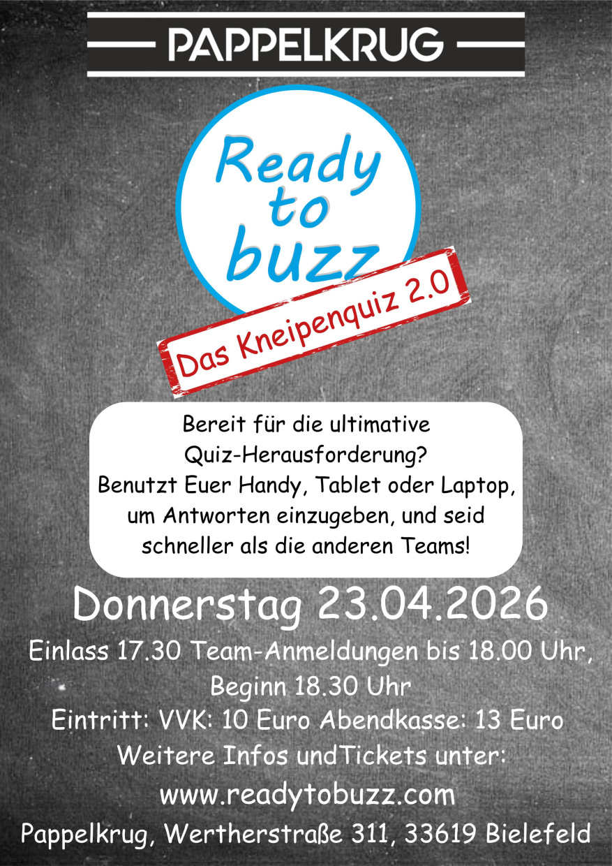 Ready To Buzz - Pappelkrug