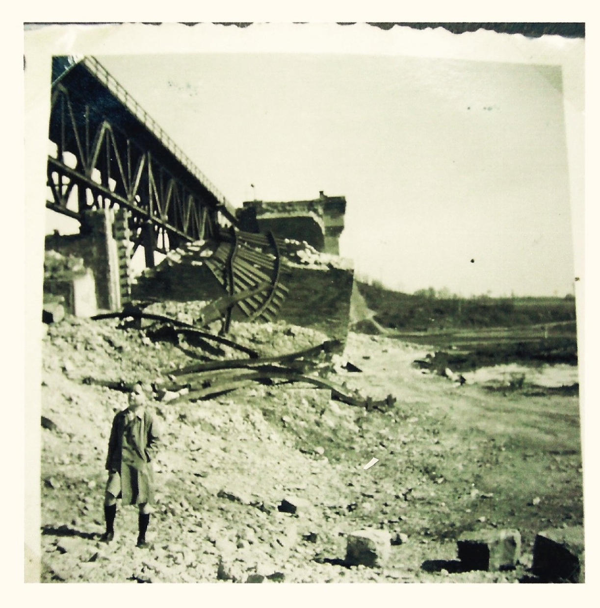 Zerstörter Viadukt in Bielefeld 1946 (privatbesitz)
