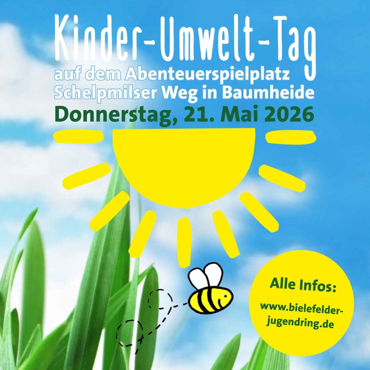 Inklusiver Kinder-Umwelt-Tag, 21.5.26, Abenteuerspielplatz Schelpmilser Weg