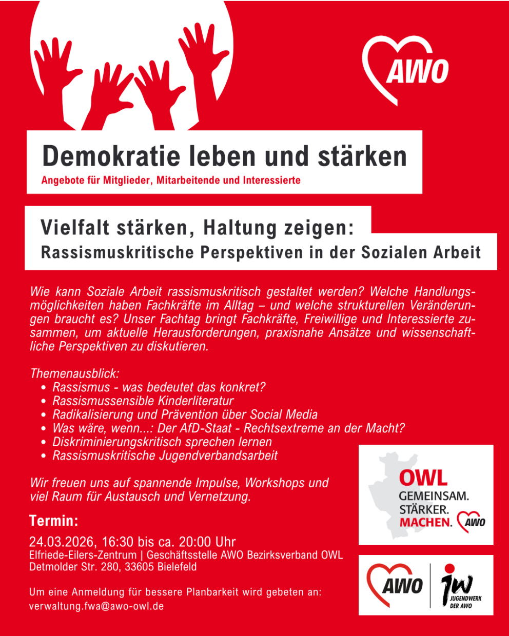 Einladung Fachtag - Vielfalt stärken, Haltung zeigen