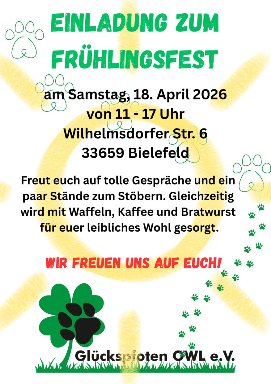 Einladung zum Frühlingsfest am 18.04.2026