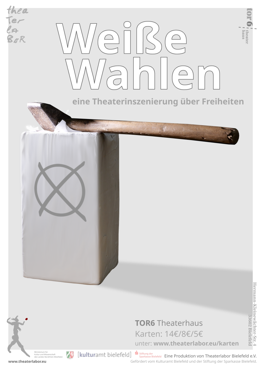 Eine eingeschlagene Wahlurne
