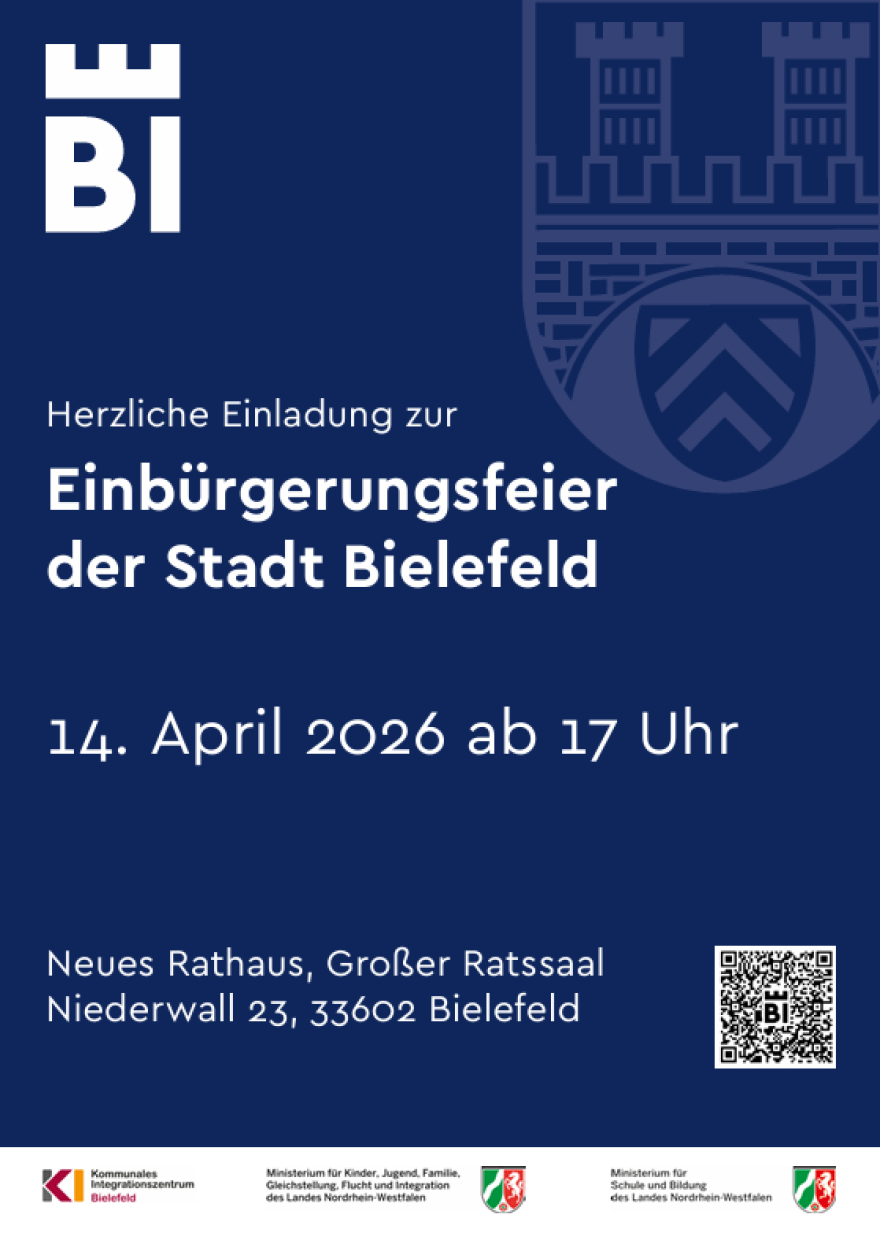 Einladung Einbürgerungsfeier am 14.04.2026 ab 17.00 Uhr