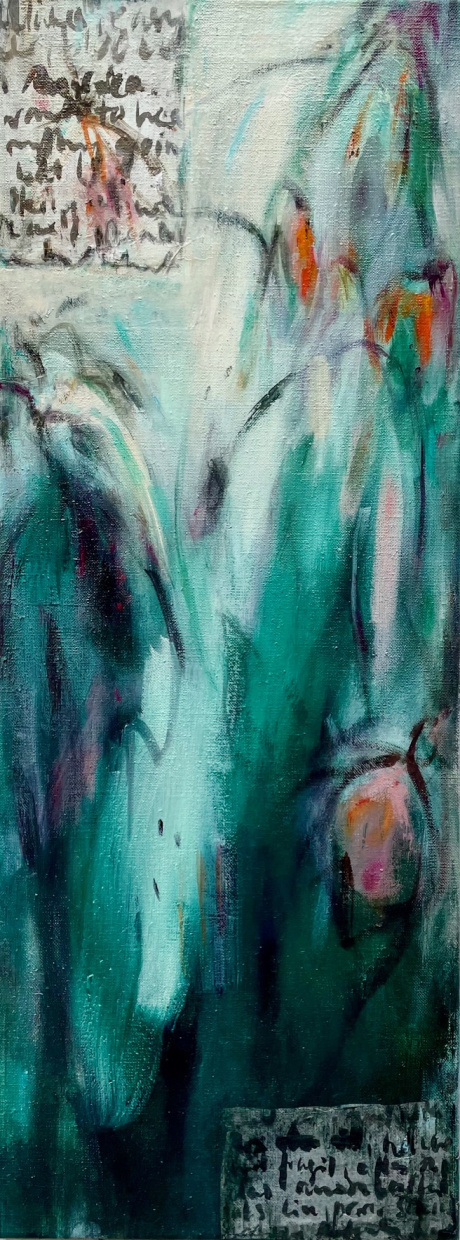 "Flowers First" - Acryl auf Leinwand