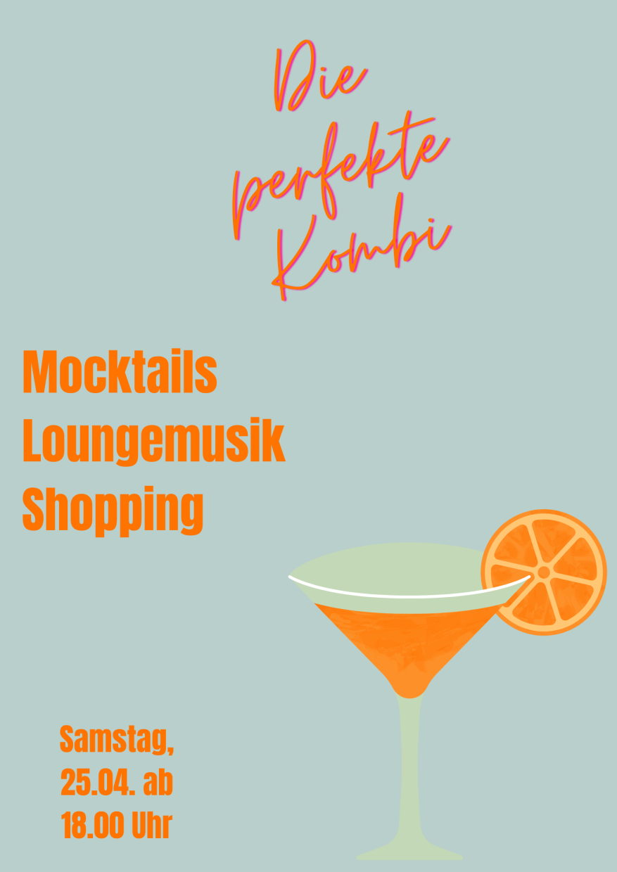 Mocktails, Loungemusik und Shopping am 25.04. ab 18.00 Uhr bei Kato 