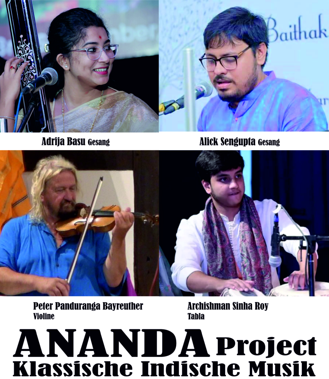 Das Bild zeigt die Musiker des Ananda Projects