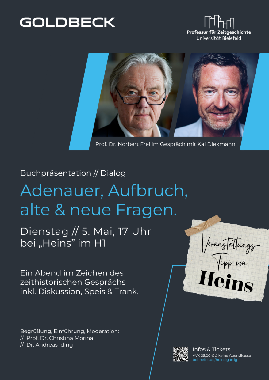 Zu Gast bei Heins: Prof. Dr. Norbert Frei im Gespräch mit Kai Diekmann