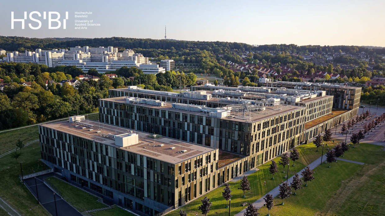 Hochschule Bielefeld Luftaufnahme Campus