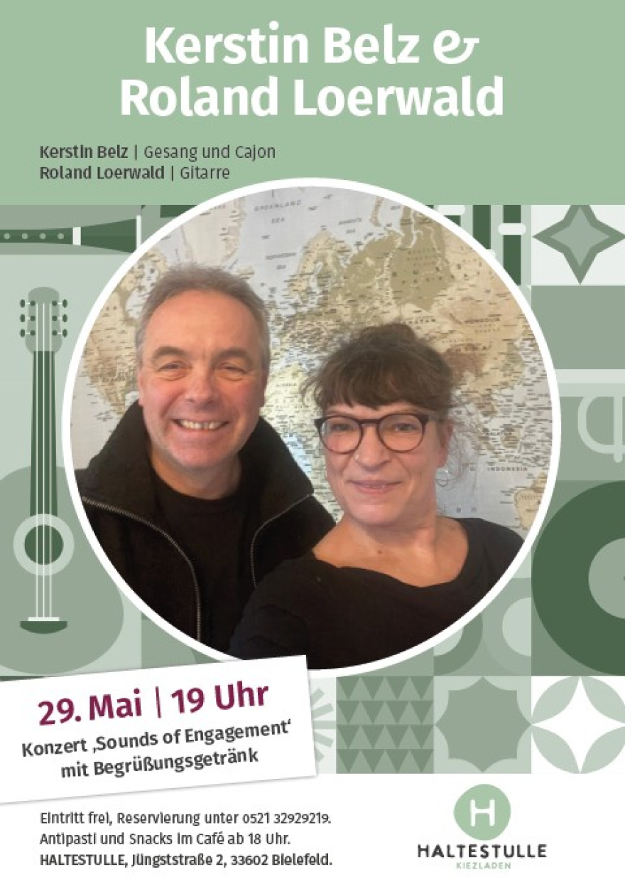Plakat für die Veranstaltung Konzertabend mit Kerstin Belz und Roland Loerwald
