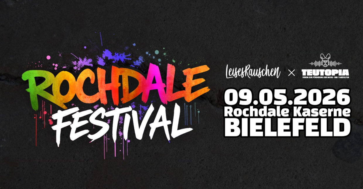 Rochdale Festival Plakat, Rochdale Festival als buntes Graffiti