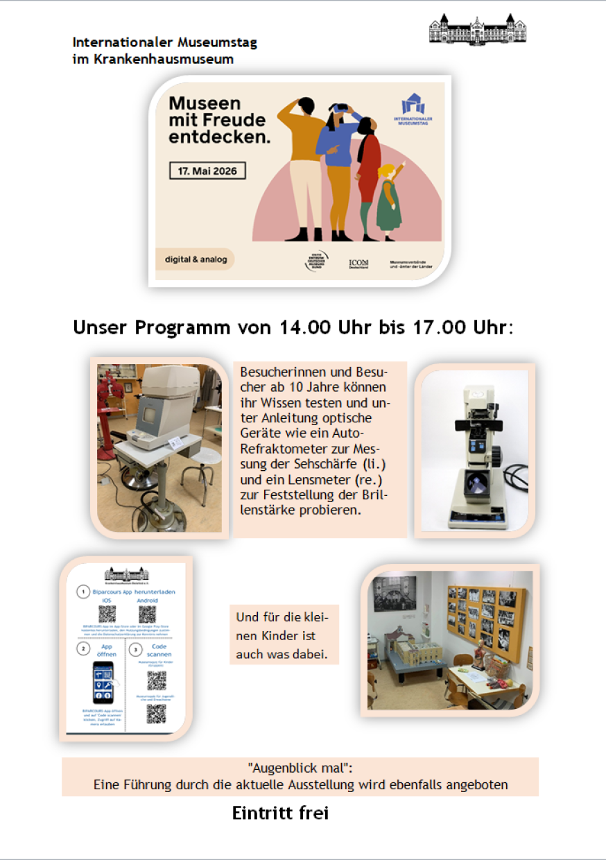 Internationaler Museumstag im Krankenhausmuseum