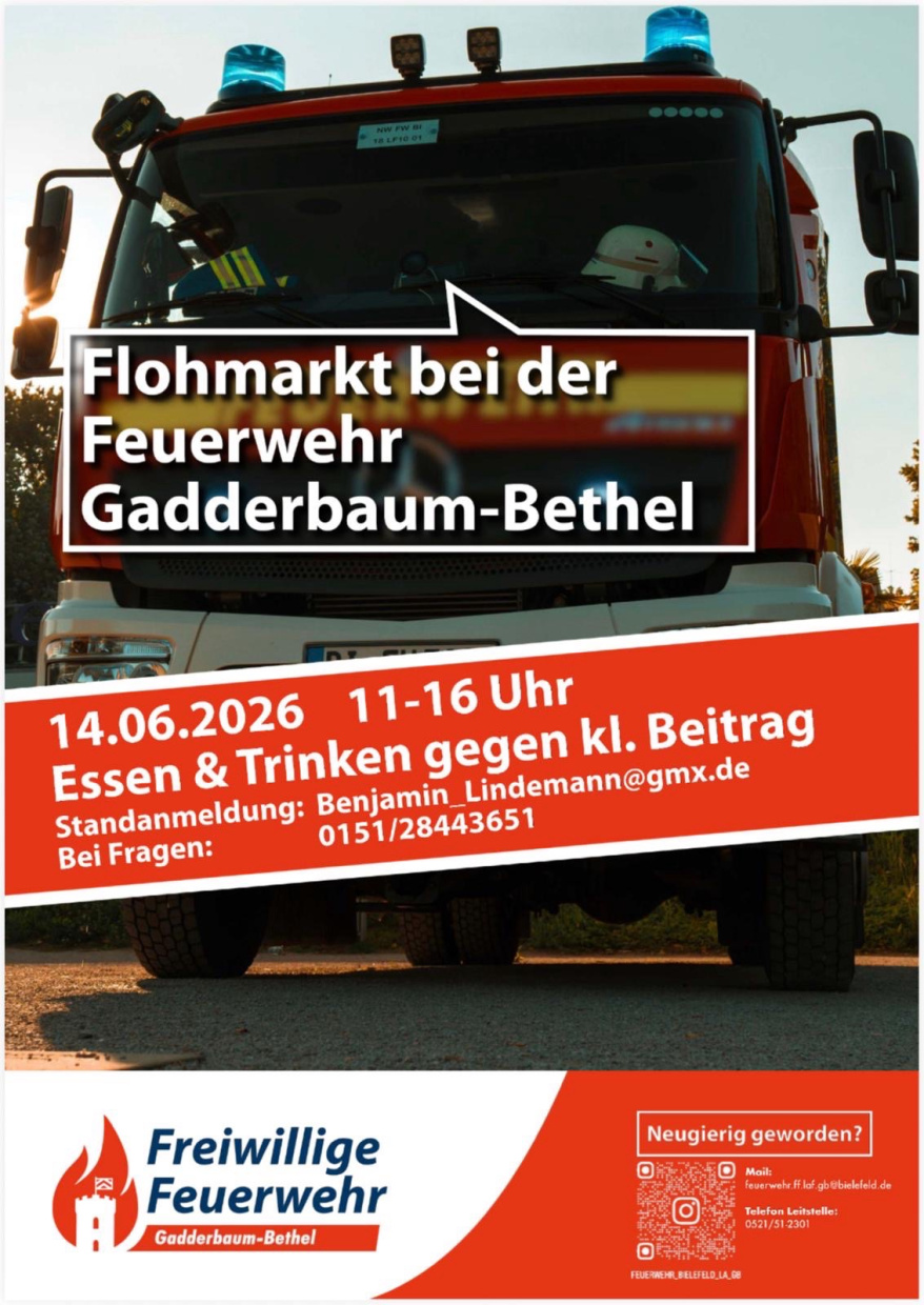 Flohmarkt bei der Feuerwehr Gadderbaum-Bethel