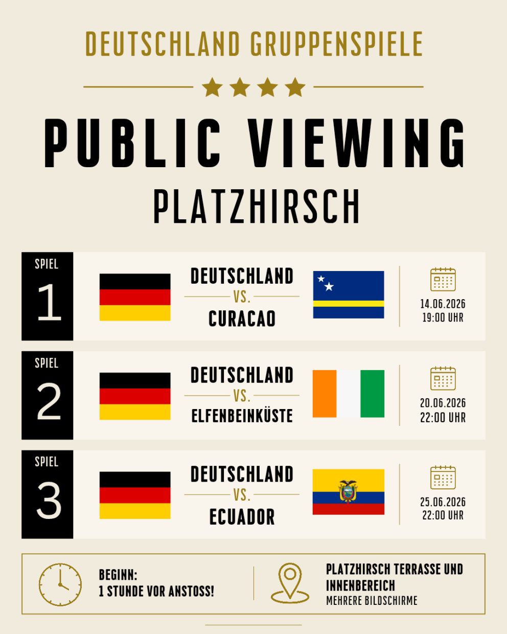 Public Viewing Platzhirsch