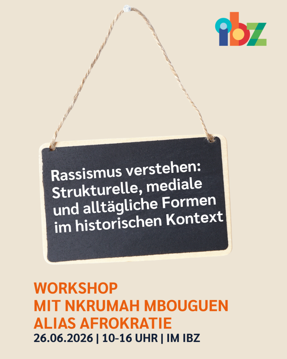 Flyer zum Antirassismus Workshop 