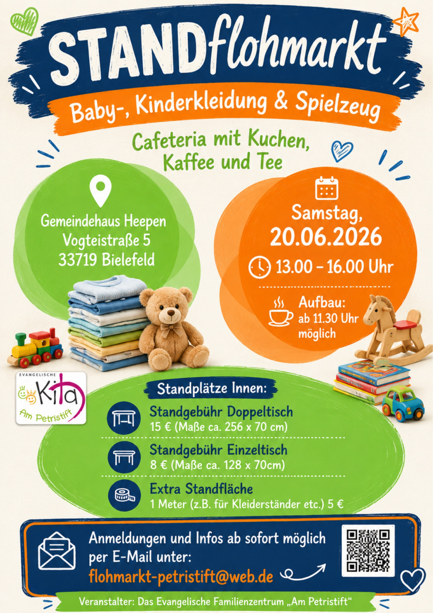 Standflohmarkt für Kinderkleidung im Gemeindehaus Heepen 