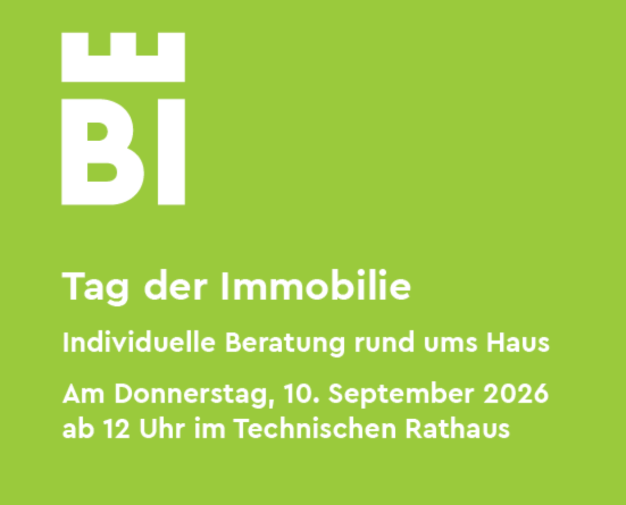 Ausschnitt aus dem Flyer zum Tag der Immobilie