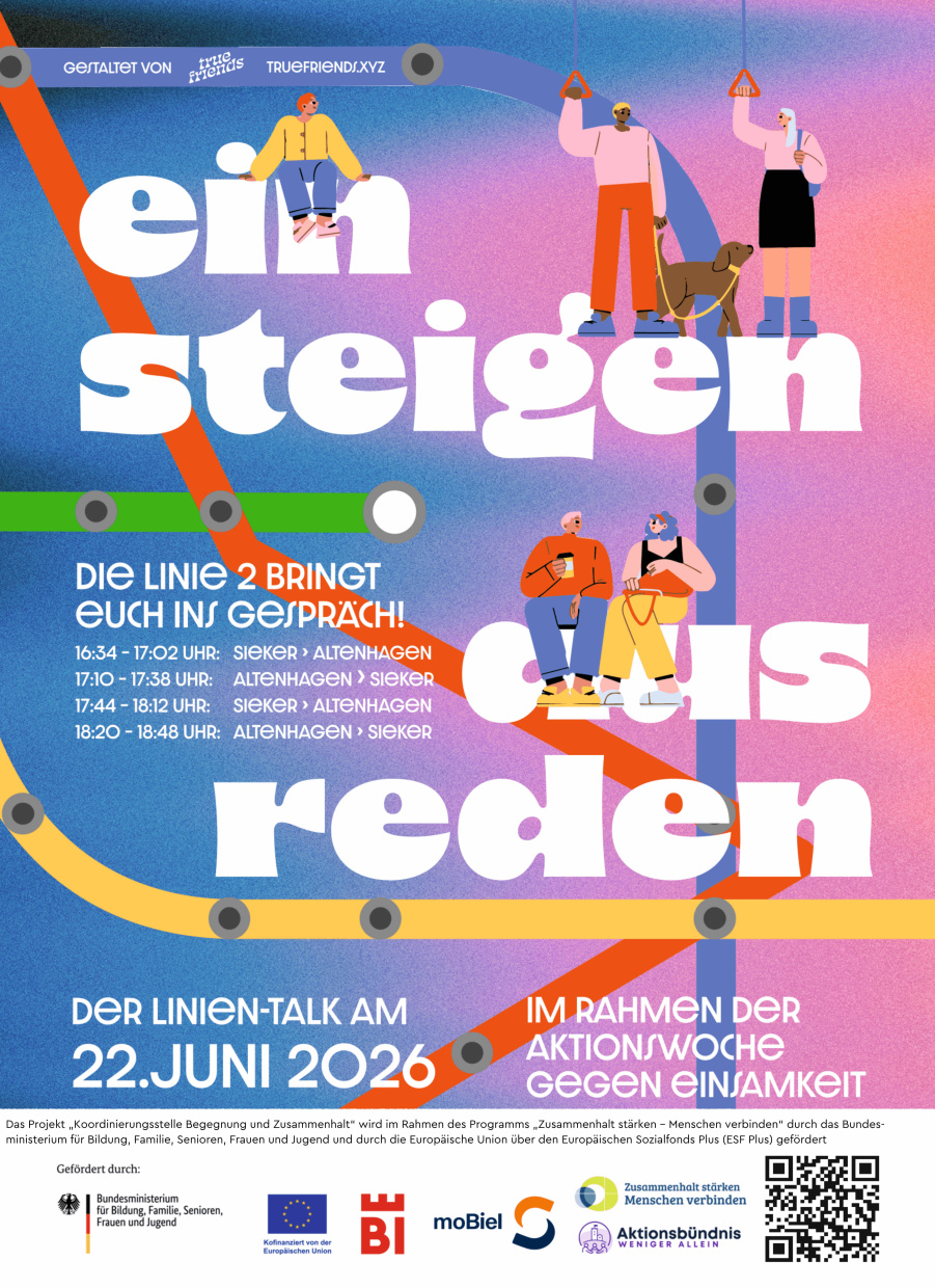 Plakat zur Aktion Linientalk