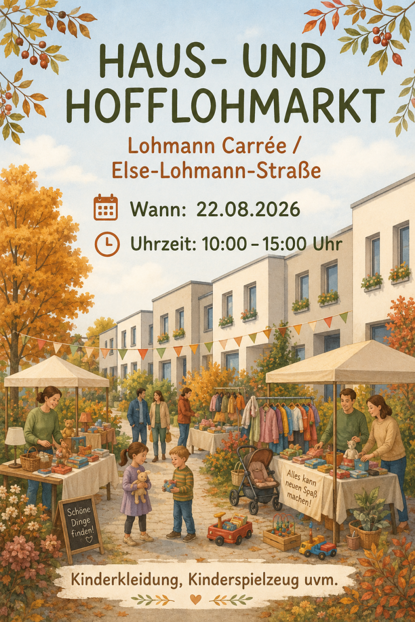 Haus- und Hofflohmarkt im Lohmann Carree in Bielefeld Mitte / Sieker 