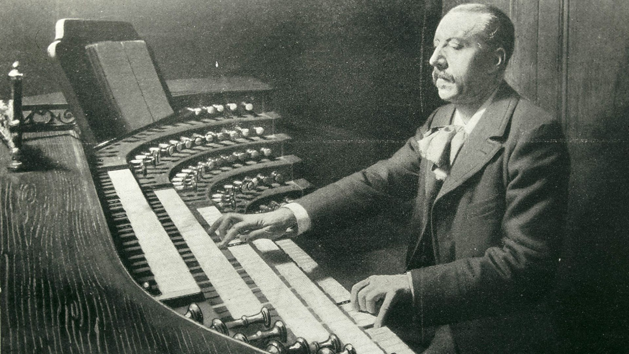 Charles-Marie Widor an der Orgel von St. Sulpice