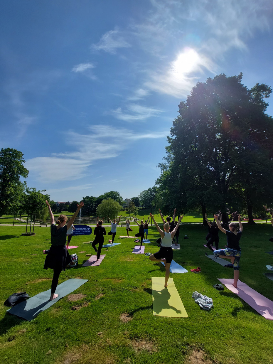 Yoga im Bürgerpark