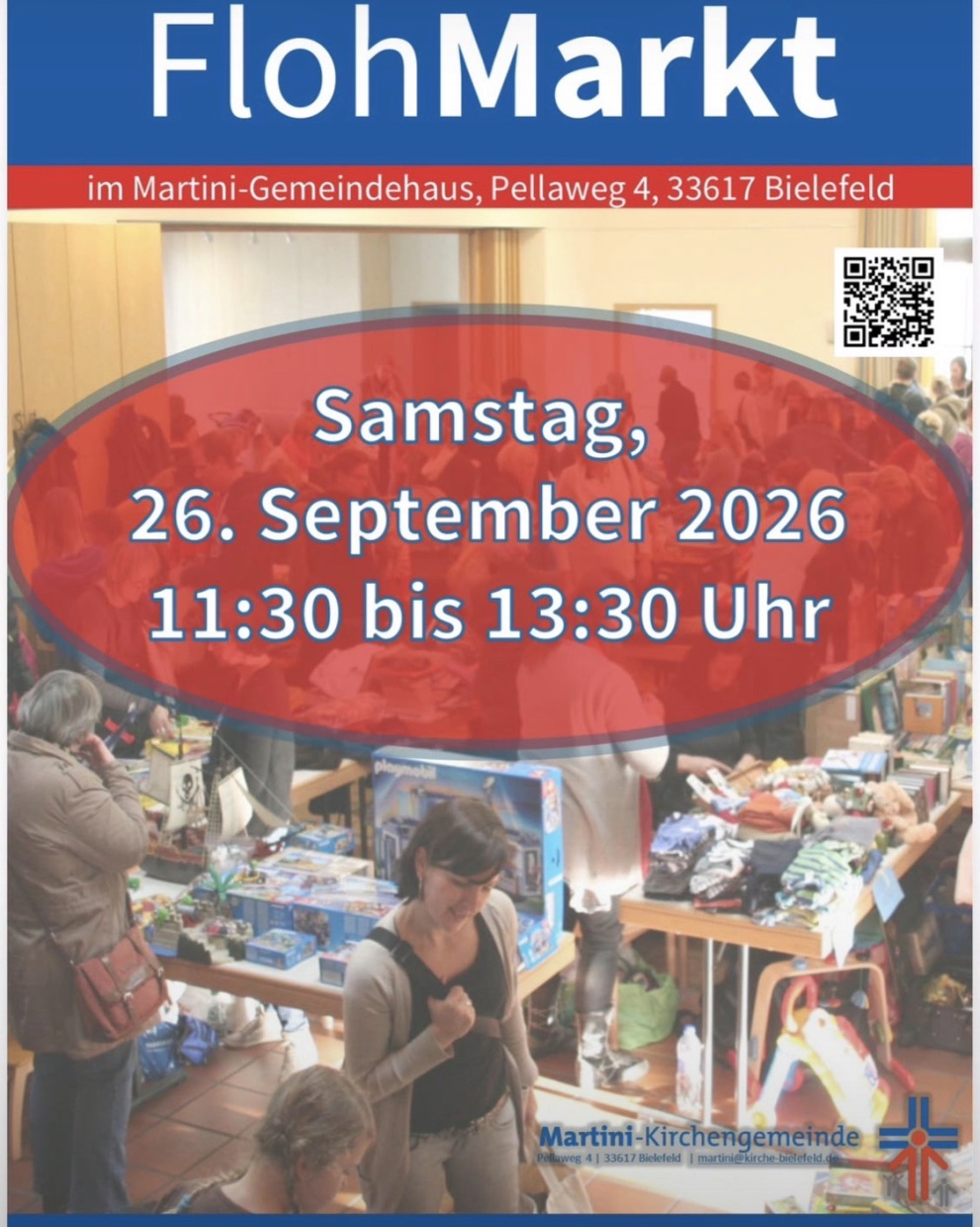 fröhliches Flohmarkt treiben und stöbern