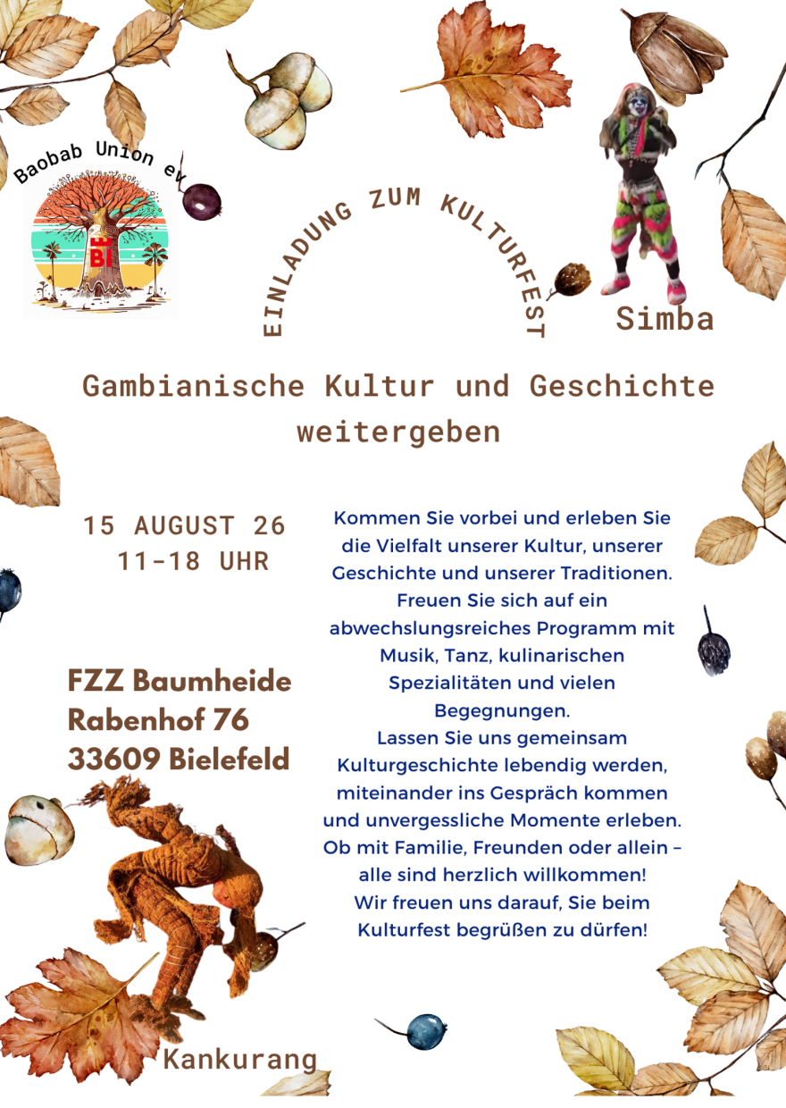 Flyer Gambianisches Kulturfest
