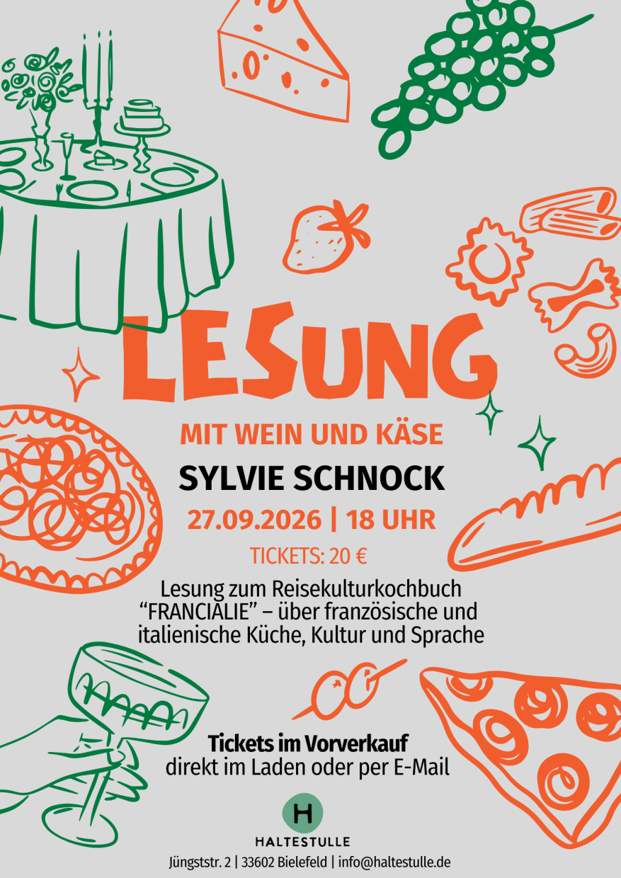 Plakat zur Lesung mit Sylvie Schnock