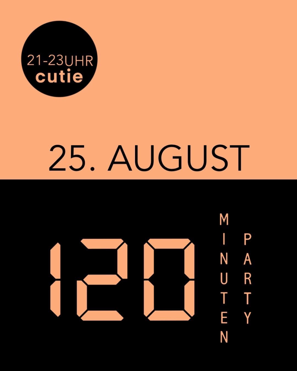 Logo der 120 Minuten Party Bielefeld