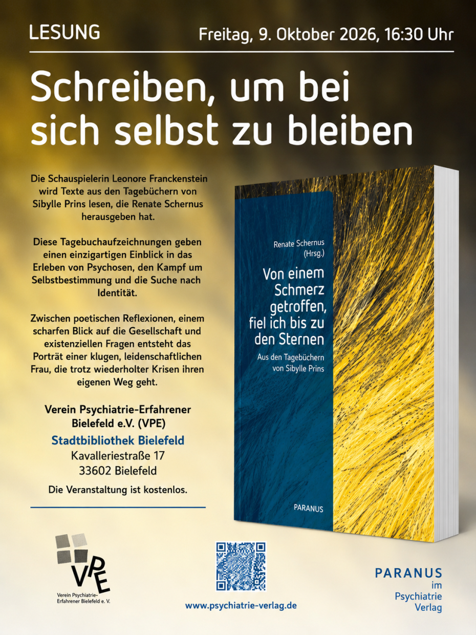 Gelb-blaues Buchcover auf Geld-weißen Grund nebst Schrift
