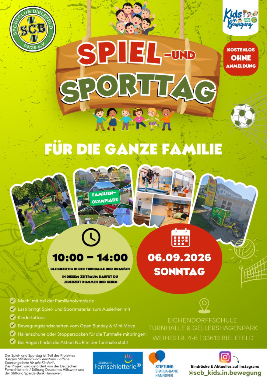 Spiel- und Sporttag des Sportclub Bielefeld 04/26 e.V.