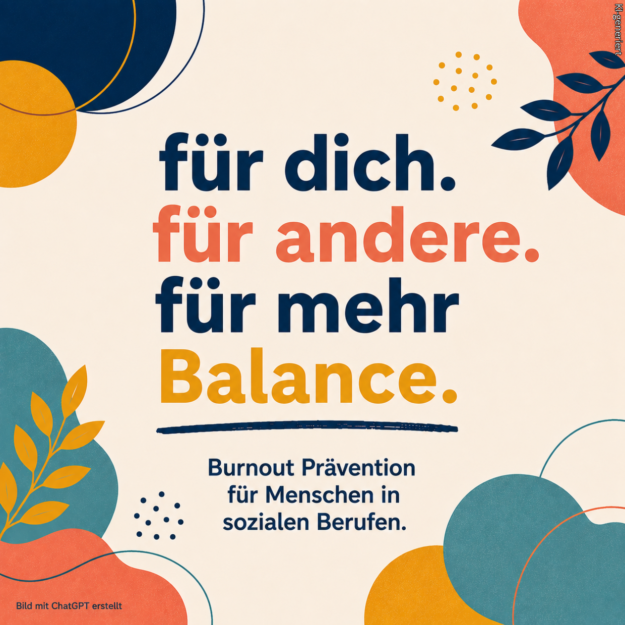 für dich,. für andere. für mehr balance. Eine Frau atmet auf.