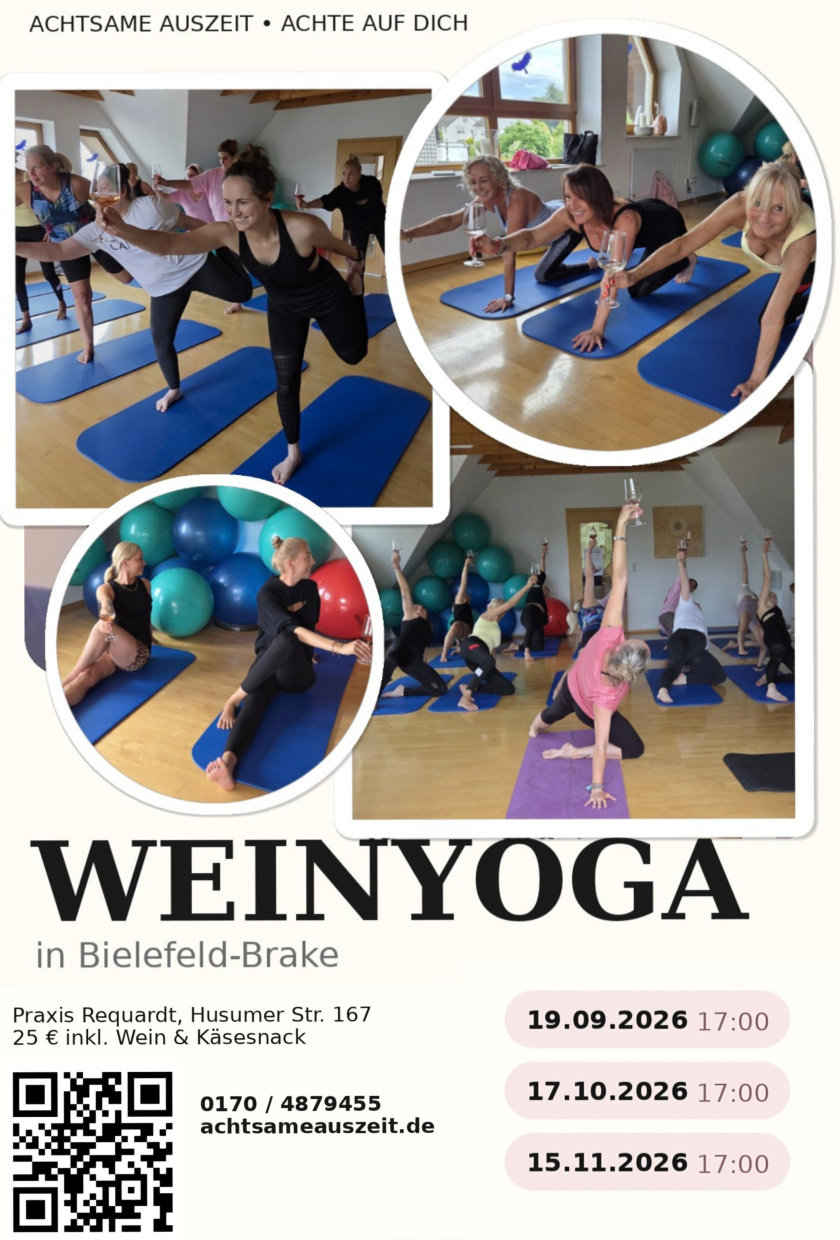 Impressionen vom Weinyoga