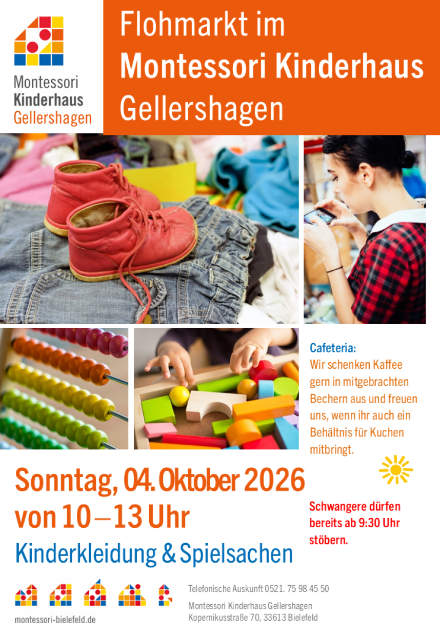 Flohmarkt im Montessori Kinderhaus Gellershagen